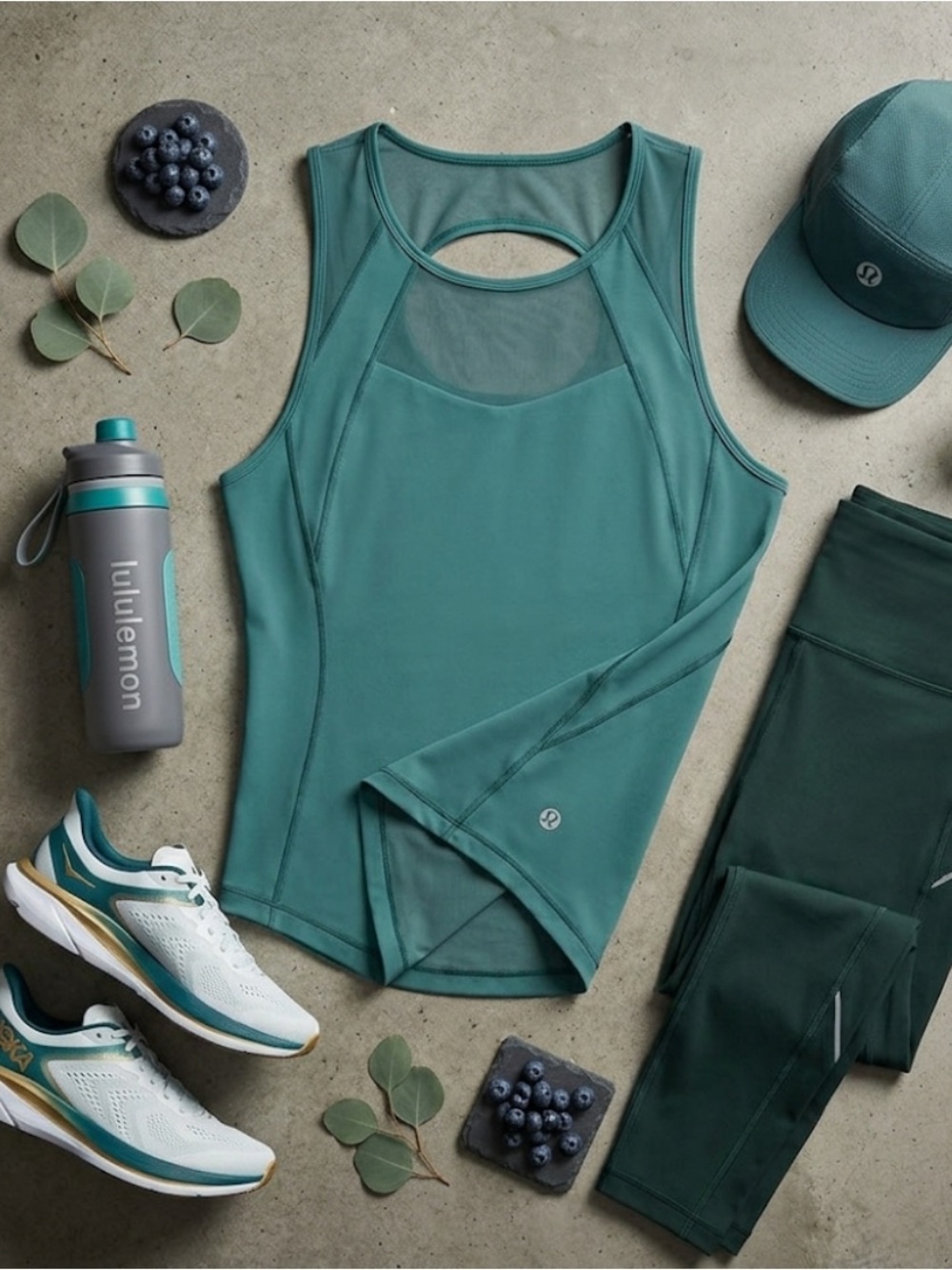 Lululemon Athletica Aqua Mesh Tank